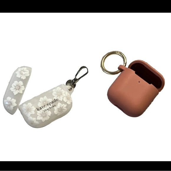 Kate Spade AirPods (3rd generation) Case with Clip - Pink Hollyhock Pattern - Picture 1 of 3